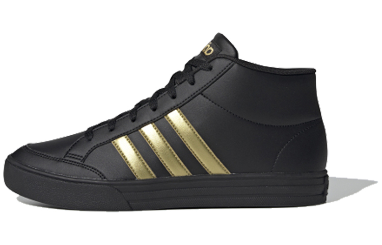 Мужские кеды adidas neo Vs Set Mid (черно-желтые)