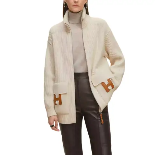 HERMES Jackets & Coats Women's White