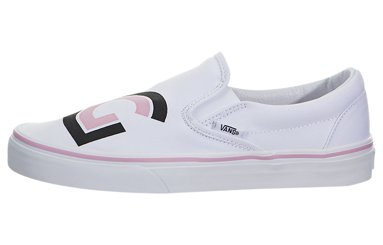 Vans Classic Slip On Sayings True White