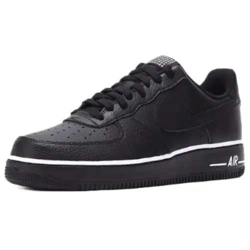 Nike Air Force 1 Slip Resistant Abrasion Resistant Low top Skateboard Shoes Unisex Black