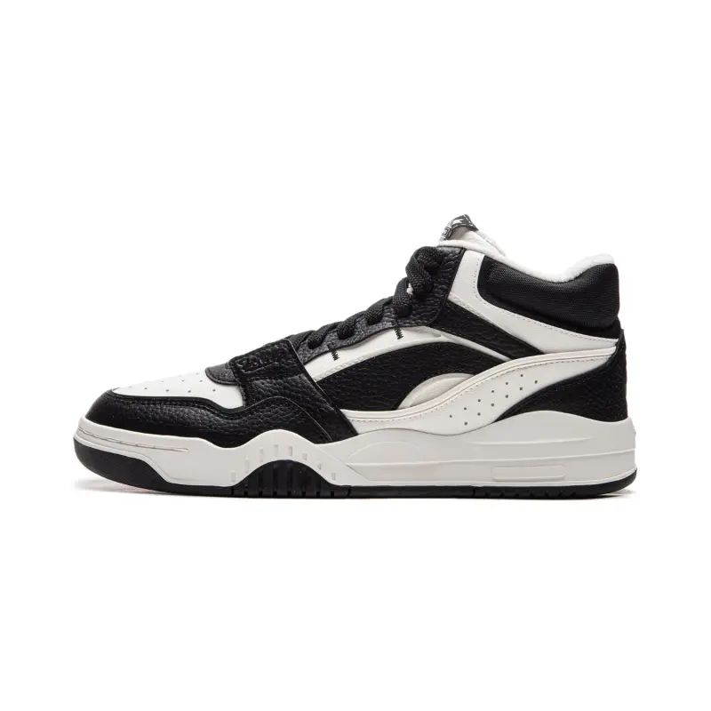 Li Ning Moon White HI Casual Versatile Platform, Fleece Lined