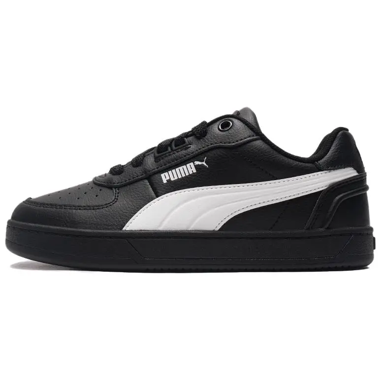 PUMA Caven 2.0 Split Cow Leather, Artificial Leather Breathable Low top Skateboard Shoes Men's Black