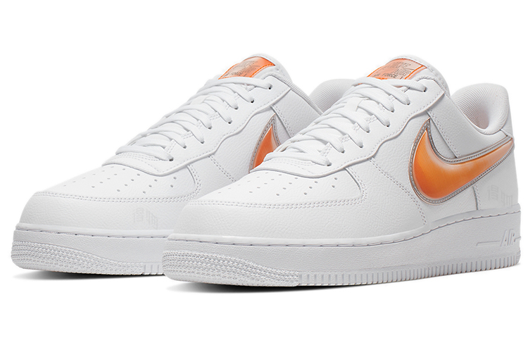 Мужские кроссовки Nike Air Force 1 (оранжевые) — фото 3