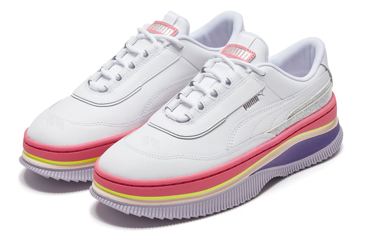 Женские кеды PUMA DEVA 90's Pop (бело-розовые) — Белый / розовый — фото 3