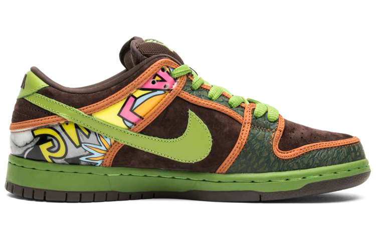 Кеды Nike Dunk SB OG (коричнево-зеленые) — 巴洛克棕色/高原绿 — фото 2
