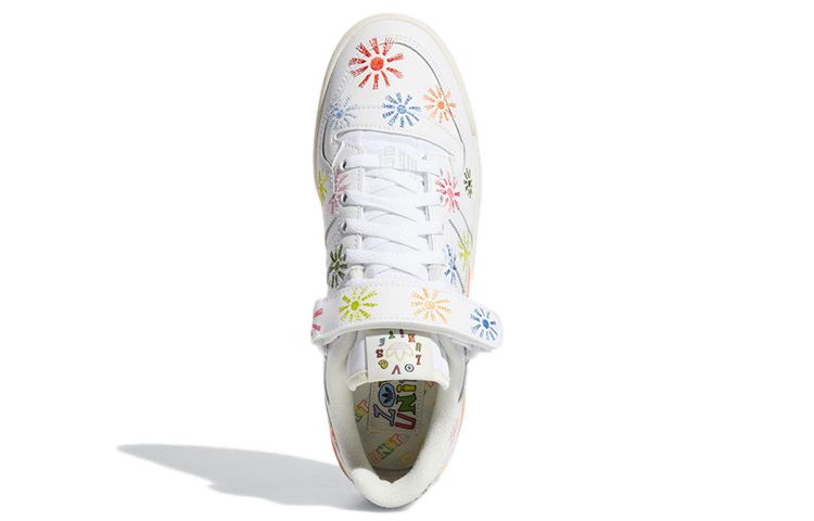 Кеды adidas Originals Forum Low Pride (белый) — Белый / синий / жёлтый / зелёный / красный — фото 5