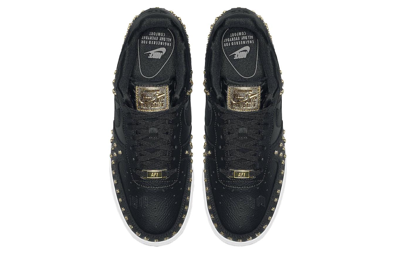 Женские кеды Nike Air Force 1 (черные) — Чёрный — фото 3