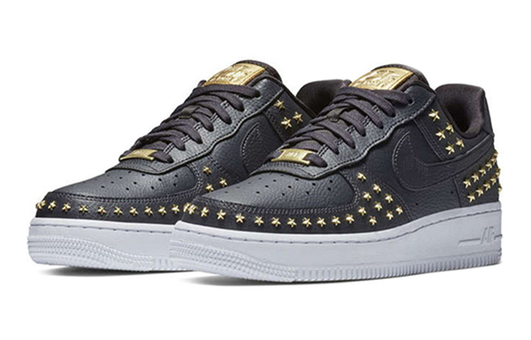 Женские кеды Nike Air Force 1 (черные) — Чёрный — фото 2
