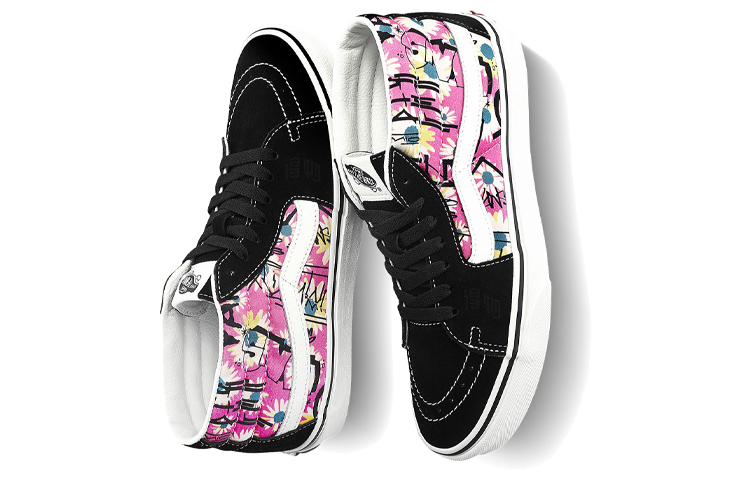 Кеды Vans SK8 (черно-бело-фиолетовые) — фото 3