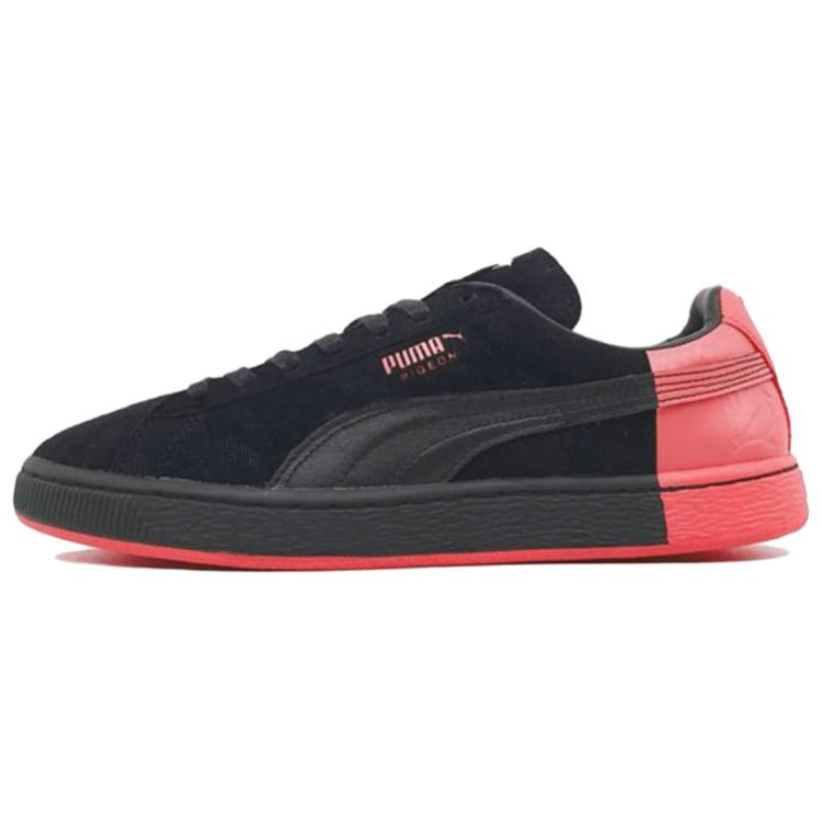 Кеды PUMA x staple Suede (черно-розовые) — 黑/桃 — фото 4