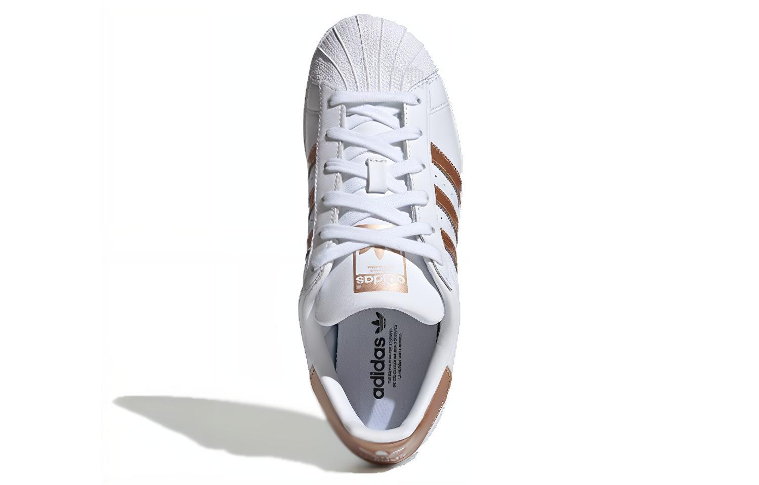 Женские кеды adidas originals (бронзово-белые) — фото 3