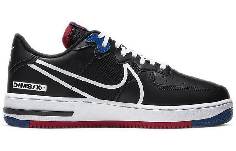 Кеды Nike Air Force 1 (черно-красно-синий) — Чёрныйкрасныйсиний — фото 2