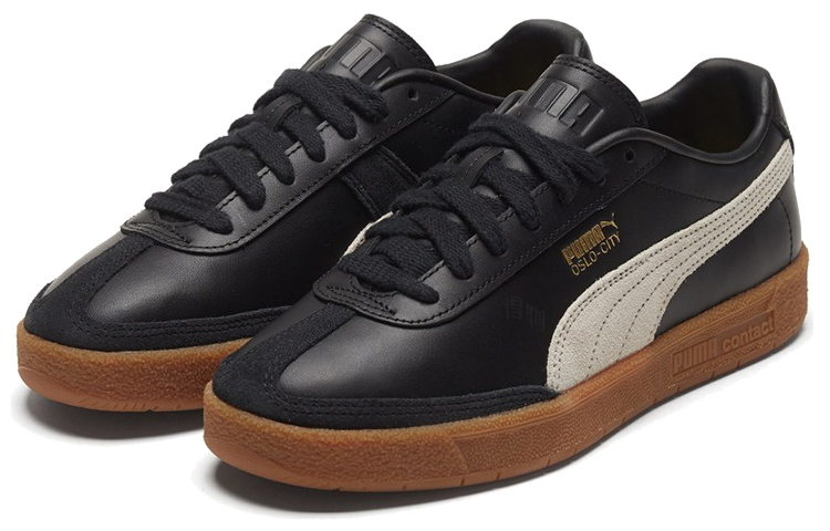 Кеды PUMA OSLO-CITY Prm (черный / белый / коричневый) — Чёрный / белый / коричневый — фото 3