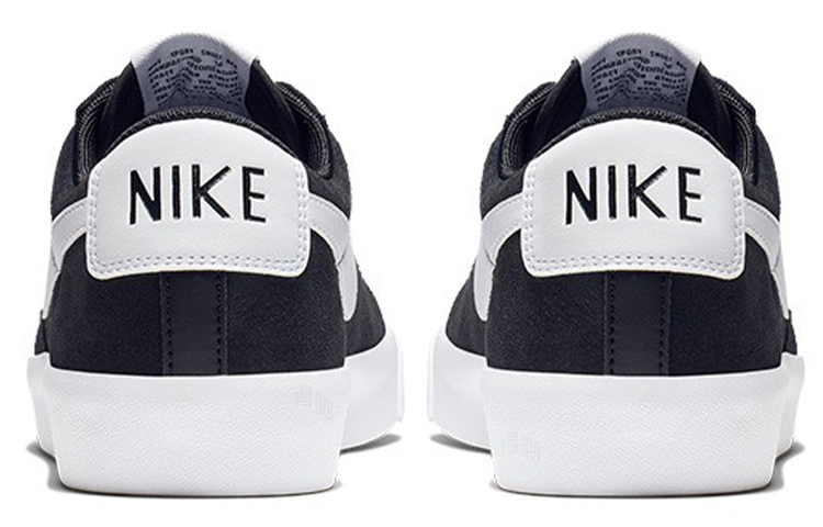 Кеды Nike Blazer PRM VNTG Suede (черный / белый) — Чёрный / белый — фото 5