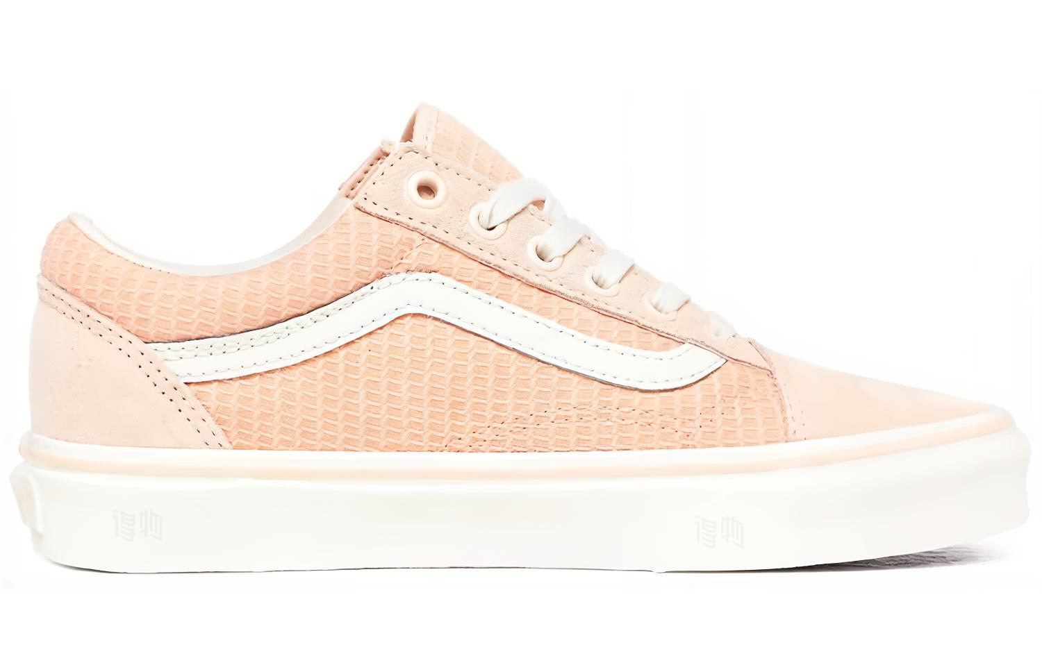Женские кеды Vans Old Skool (светло-розовый) — фото 2