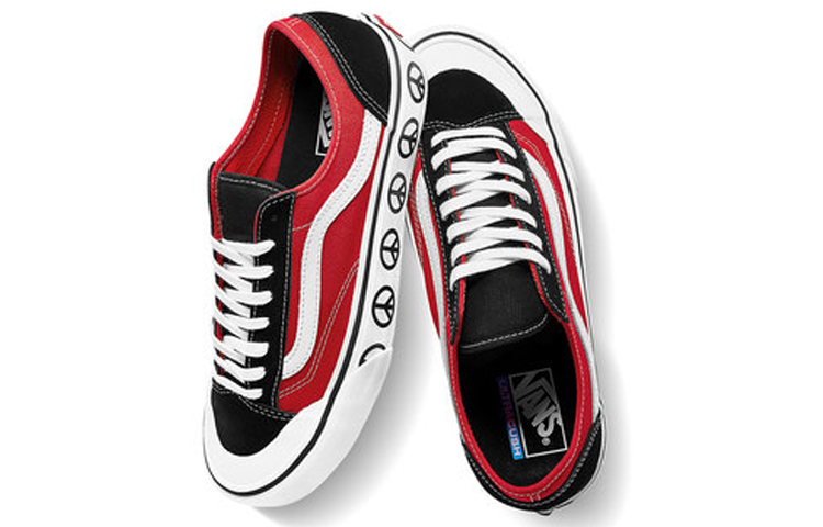 Кеды Vans Style 36 Decon SF (черно-красные) — фото 3