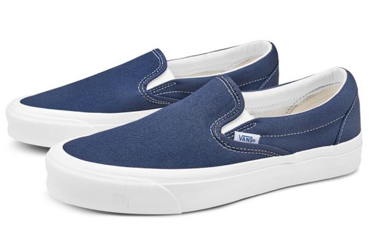 Слипоны Vans slip-on Lx (синие) — Синий — фото 2
