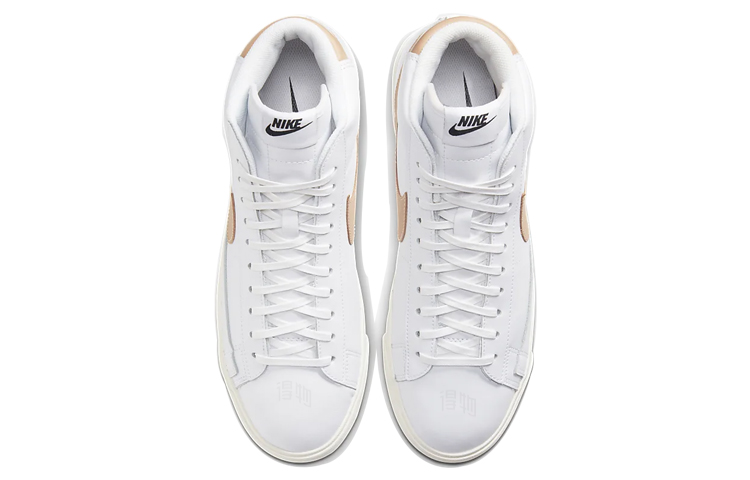 Кеды Nike Blazer Premium (бело-розовые) — Белыйрозовый — фото 4