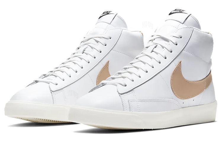 Кеды Nike Blazer Premium (бело-розовые) — Белыйрозовый — фото 3