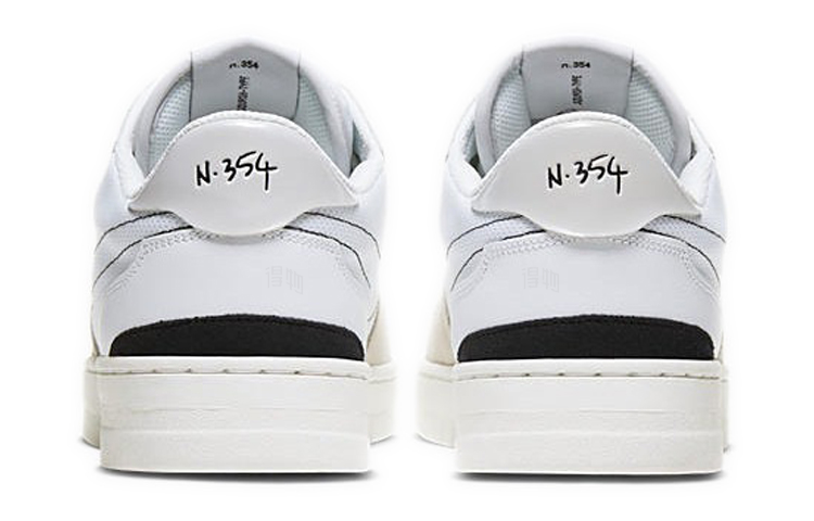 Мужские кеды Nike Squash Type (бело-серо-черная) — Серыйбелый — фото 5