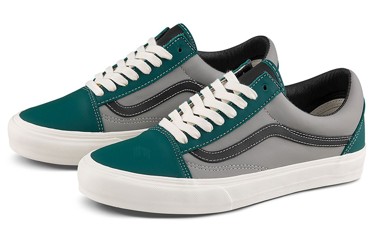 Кеды Vans Old Skool VLT LX (серо-зеленые) — фото 2