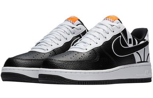 Кроссовки Nike Air Force 1 (черно-белые) — Чёрныйбелый — фото 3