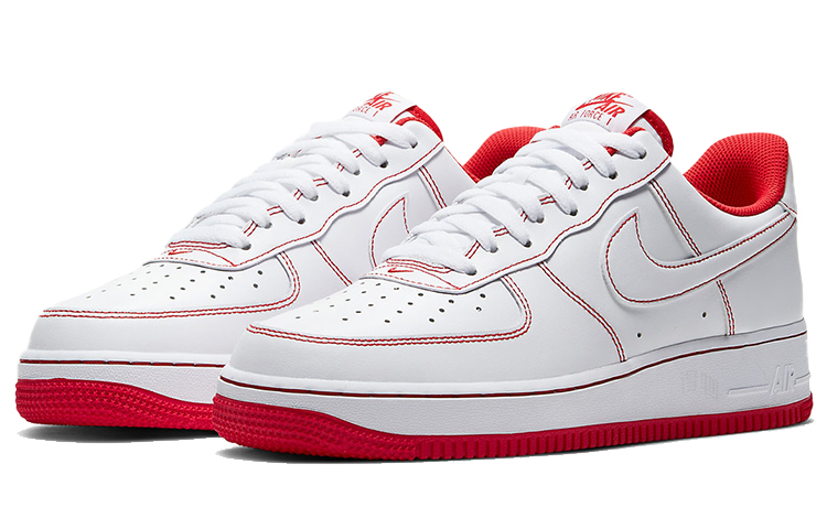 Кеды Nike Air Force 1 (красно-белые) — фото 3