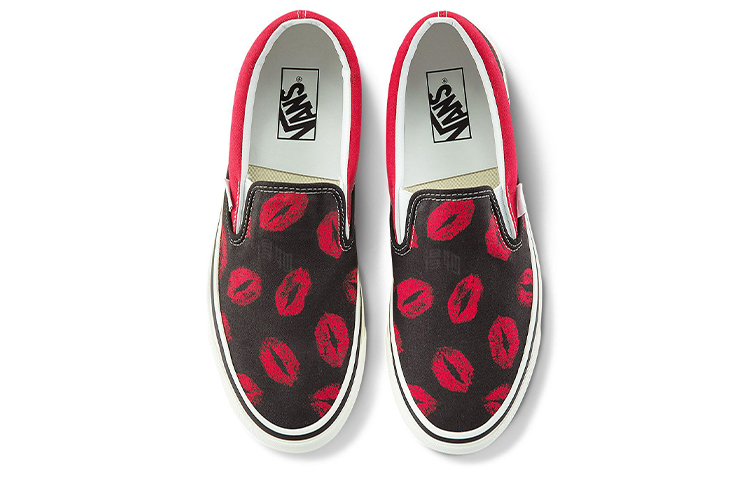 Кеды Vans slip-on 98 Dx (красно-черные) — фото 3