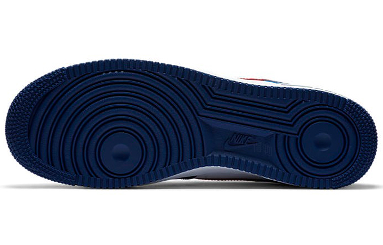 Мужские кеды Nike Air Force 1 (бело-сине-красный) — Белый / синий / красный — фото 6