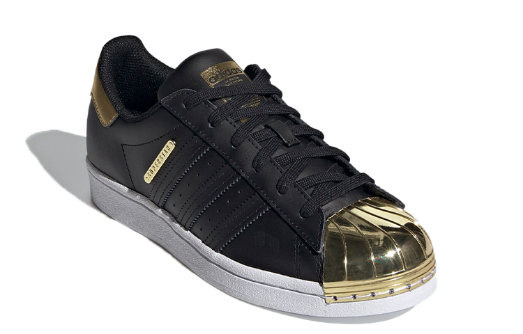 Женские кеды adidas originals Superstar Mt (черно-золотые) — фото 3