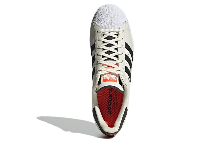 Мужские кеды adidas originals SUPERSTAR (белый / черный / оранжевый) — Белый / чёрный / оранжевый — фото 5