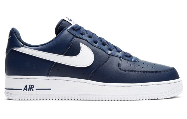 Мужские кроссовки Nike Air Force 1 07 Midnight Navy (синий) — фото 2