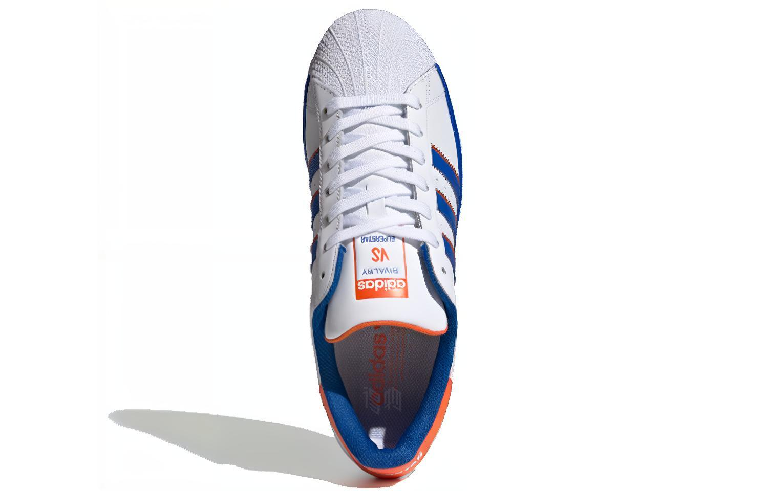 Кеды adidas originals (бело-сине-оранжевые) — фото 3