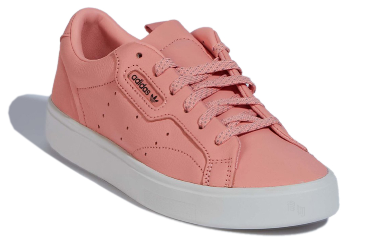 Женские кеды adidas originals Sleek (бело-розовые) — фото 3