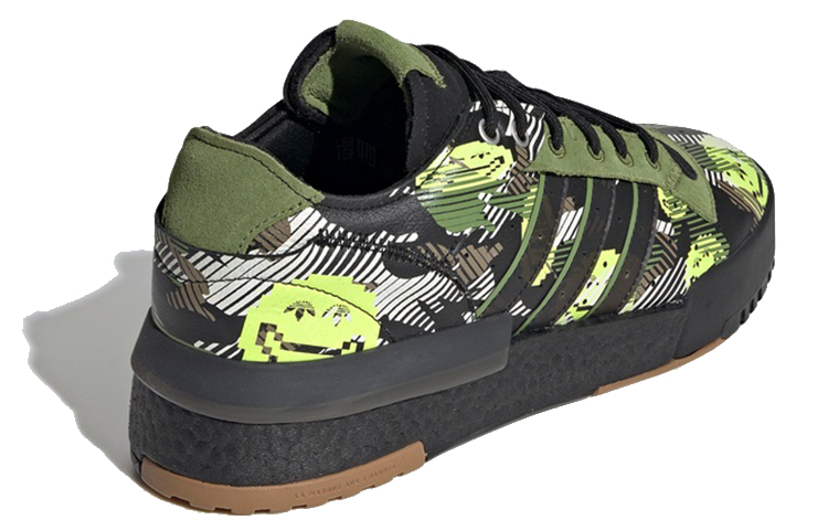 Кеды adidas originals Rivalry Rmlow (зелено-черные) — фото 3