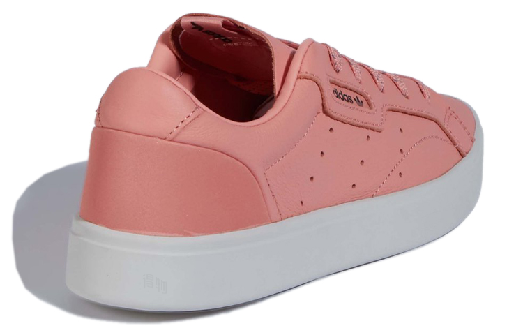Женские кеды adidas originals Sleek (бело-розовые) — фото 4