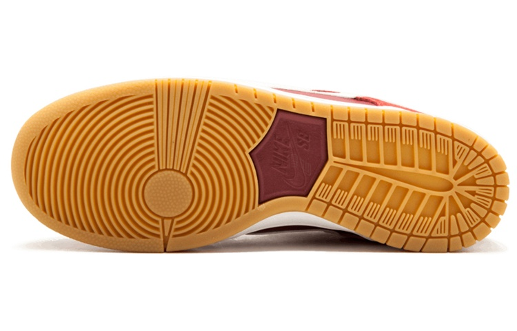 Мужские кроссовки Nike Dunk SB Pro (коричневые) — Красный / чёрный — фото 5