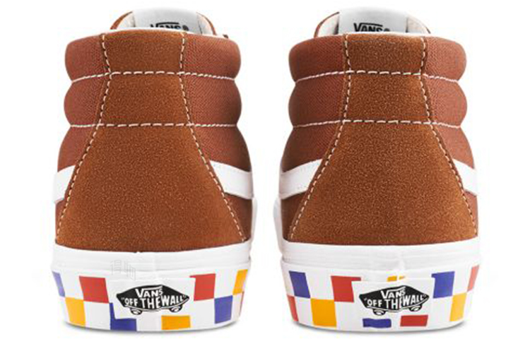 Кеды Vans SK8 Mid Reissue (оранжевые) — Оранжевый — фото 5