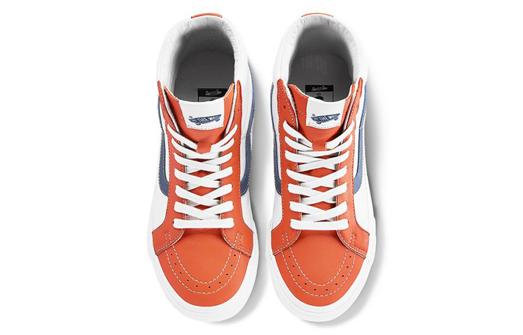 Кеды Vans SK8 Reissue Vlt Lx (бело-оранжевые) — фото 3