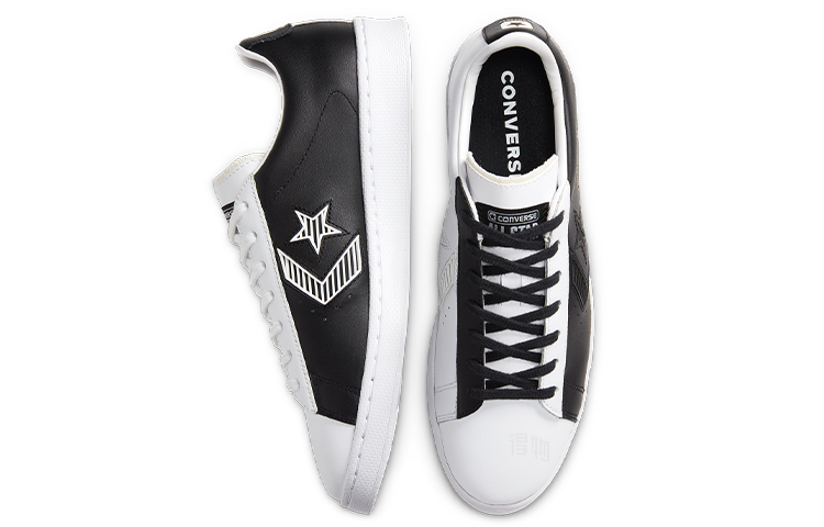 Кеды Converse Cons Pro Leather (бело-черные) — фото 3