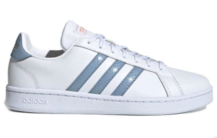 Женские кеды adidas neo GRAND COURT (бело-сине-серые) — Белый / синийсерый — фото 2