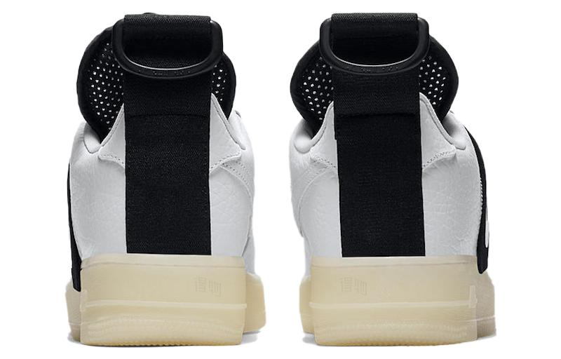 Кеды Nike Air Force 1 Utility White Black (бело-черные) — Чёрный / белый — фото 4