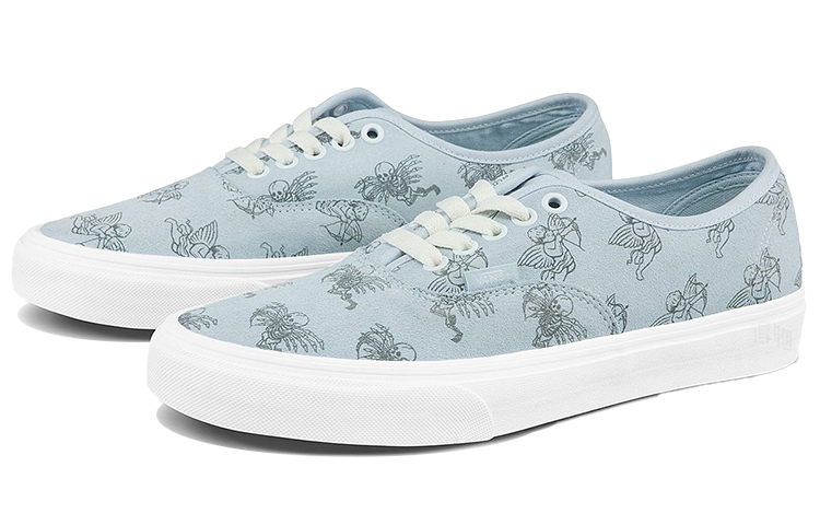 Женские кеды Vans Authentic (серо-белые) — фото 2