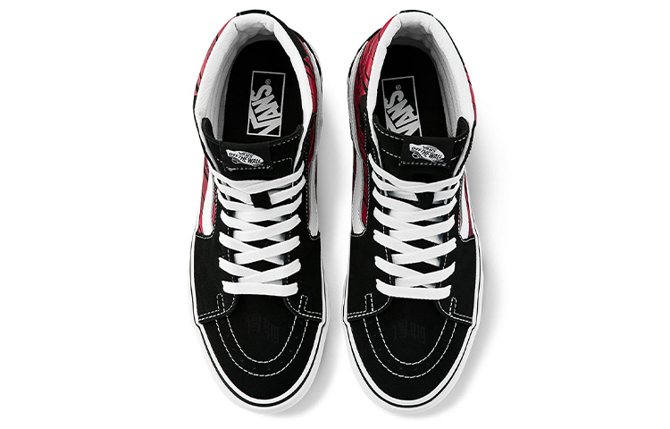Кеды Vans SK8 (черно-красные) — Чёрный / красный — фото 4