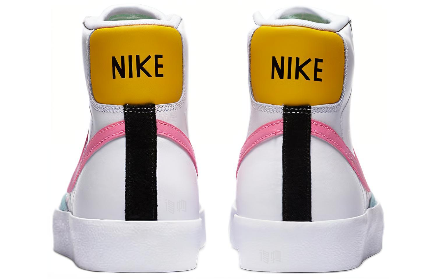 Женские кеды Nike Blazer 77 (бело-сине-розовые) — Белыйсинийрозовый — фото 5
