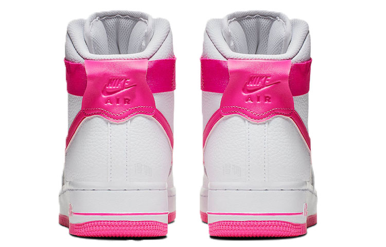 Женские кроссовки Nike Air Force 1 (бело-розовые) — фото 4
