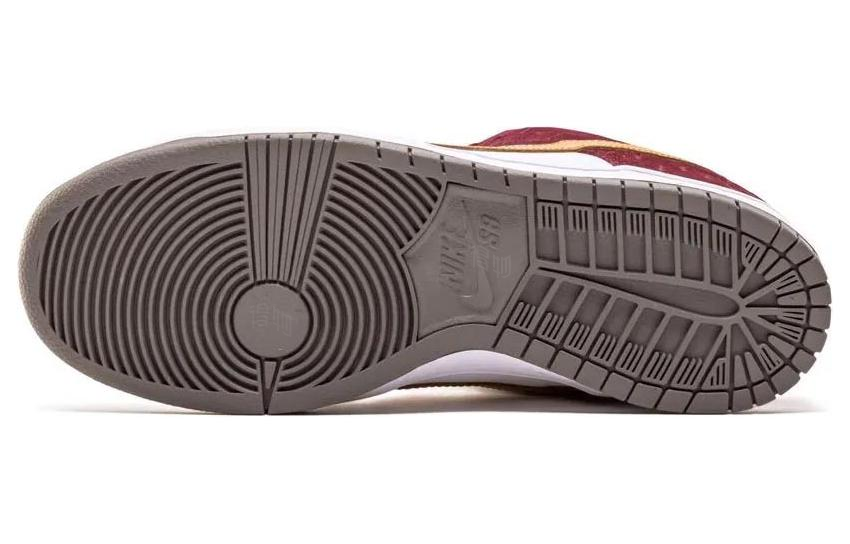 Кеды Nike Dunk SB Shanghai (бело-красные) — 白/金属黄金/红木色 — фото 5