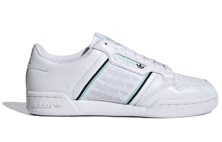 Кеды adidas originals Continental 80 (бело-черно-зеленые) — фото 2