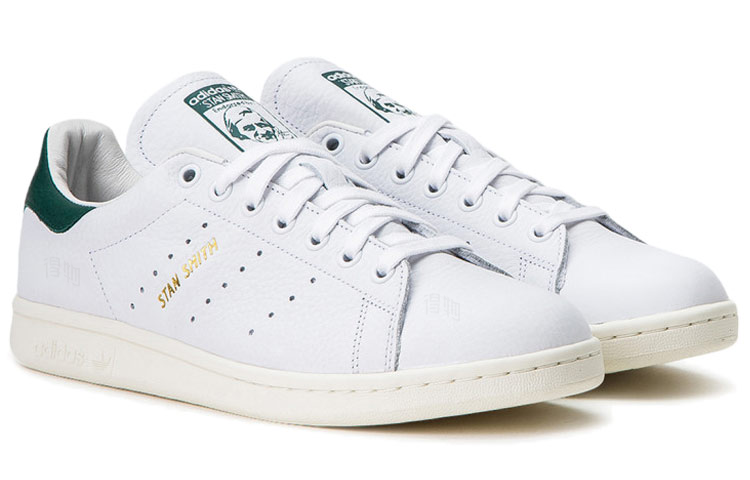 Кеды adidas Originals Stan Smith (бело-зеленые) — Белый / зелёный — фото 2