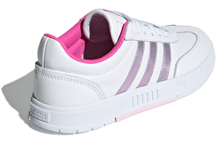 Женские кеды adidas neo Gradas (бело-фиолетово-розовые) — Белый / фиолетовый / розовый — фото 4